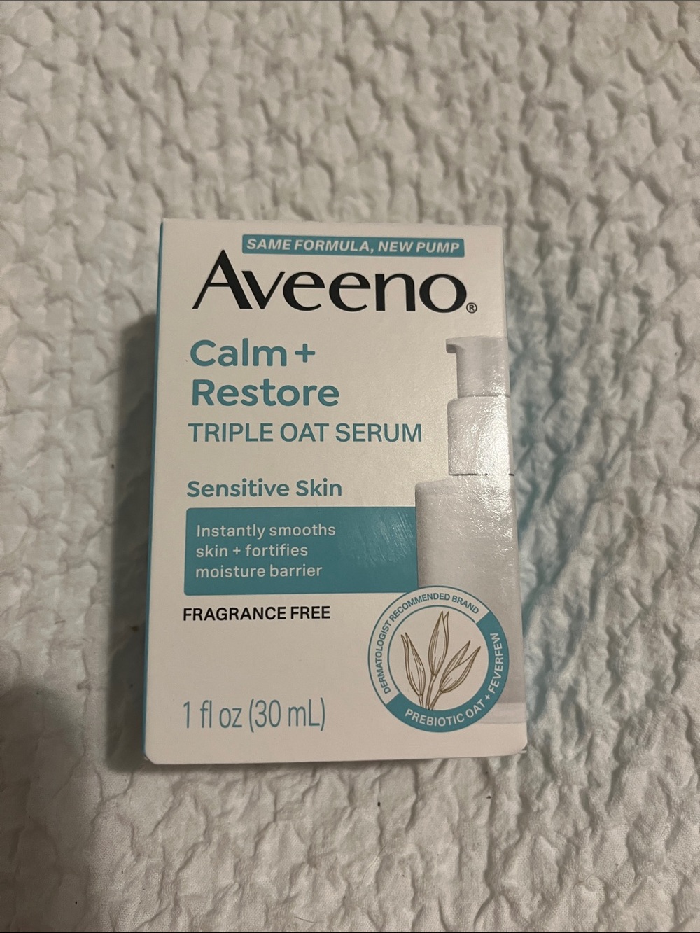 NWT Aveeno Calm and Restore Triple Oat Serum